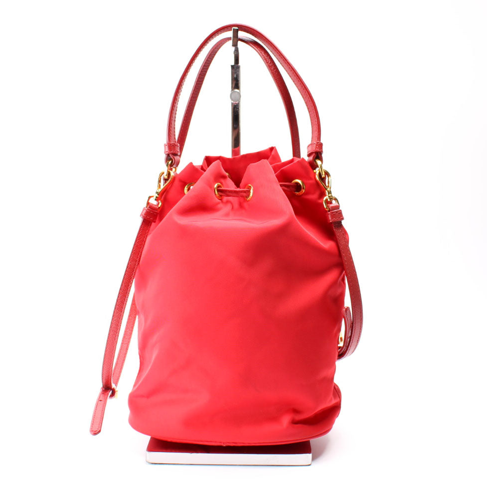 Prada 1BH038 Vela Nylon Bucket Bag