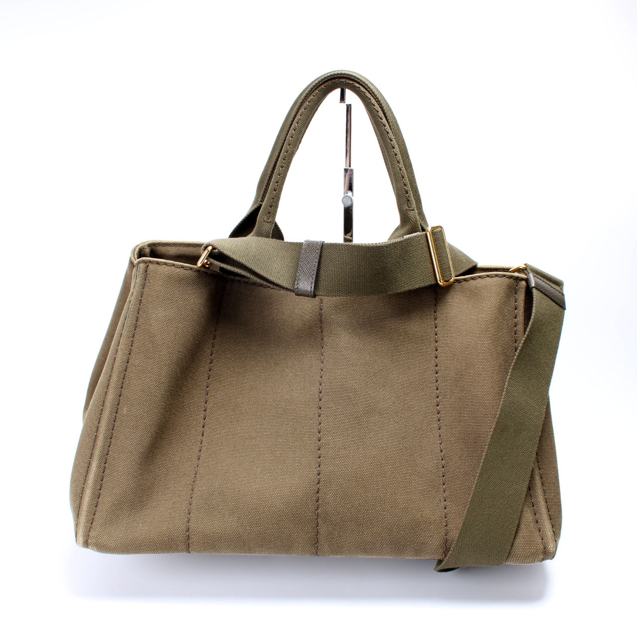 Prada Canapa Canvas Medium Tote Bag