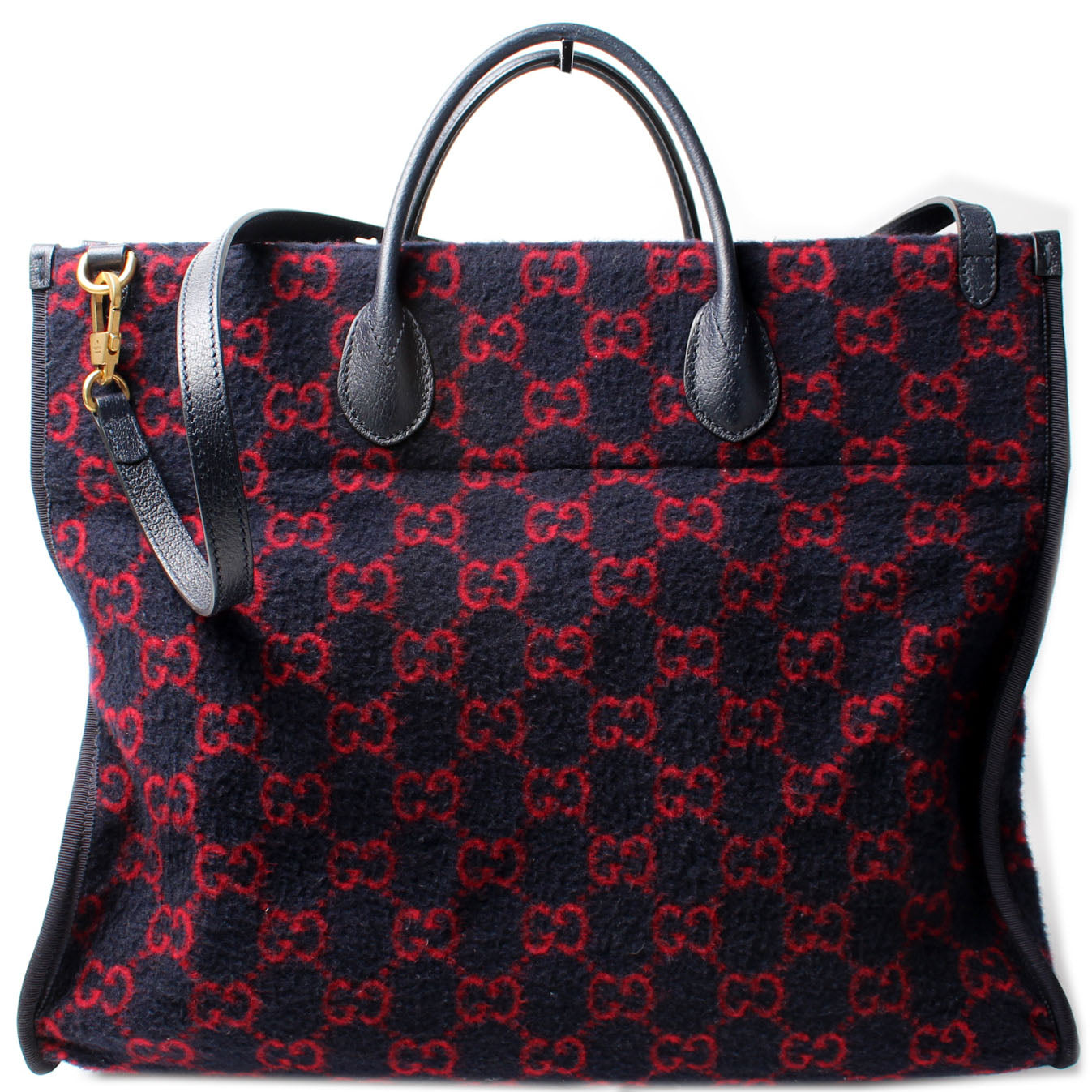 Gucci 598169 GG Wool Tote Bag