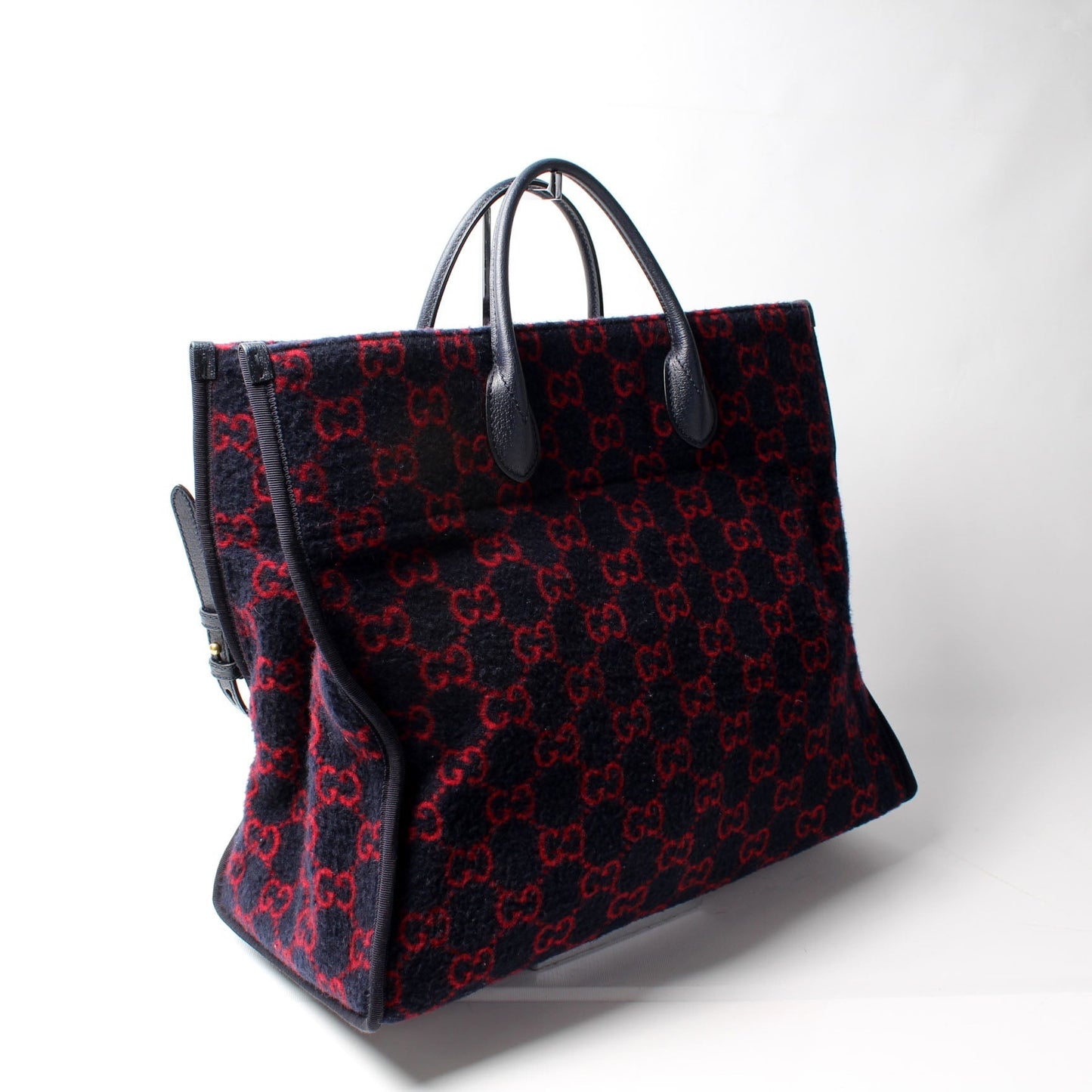 Gucci 598169 GG Wool Tote Bag