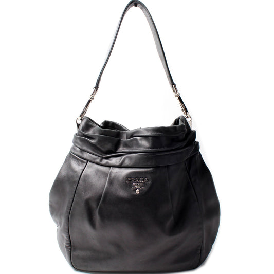 Prada Soft Calf Leather Hobo Bag
