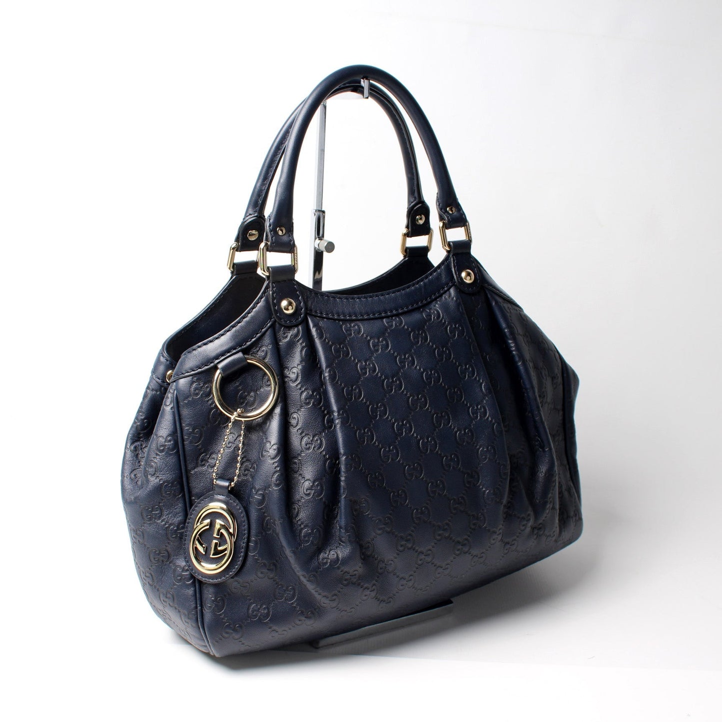 Gucci 211944 Sukey GG Leather Medium Bag