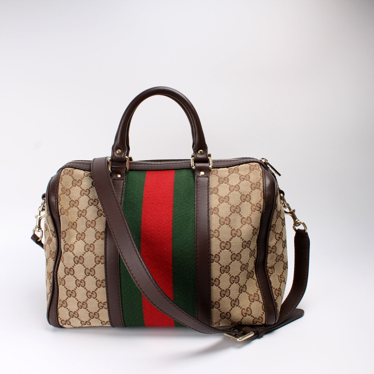 Gucci 247205 Boston Canvas Bag