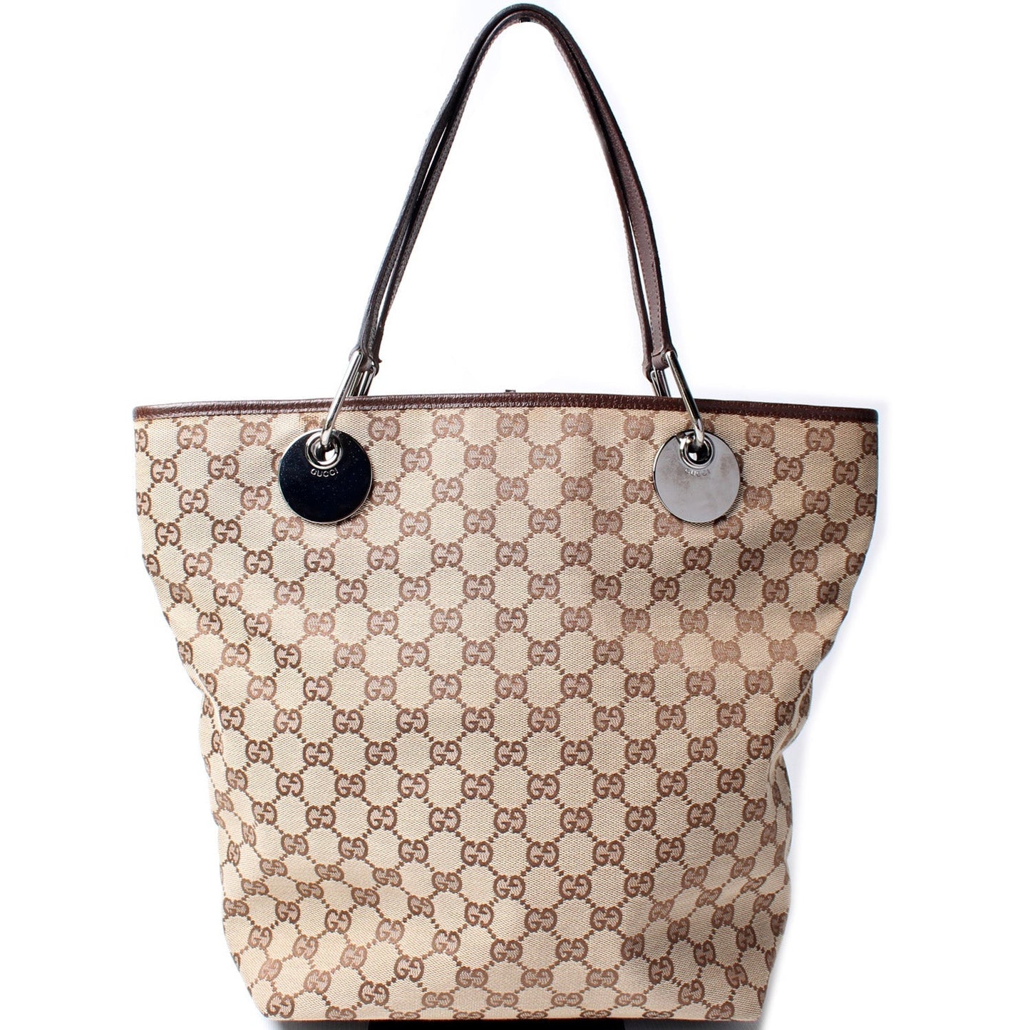 Gucci 120836 GG Canvas Tote Bag