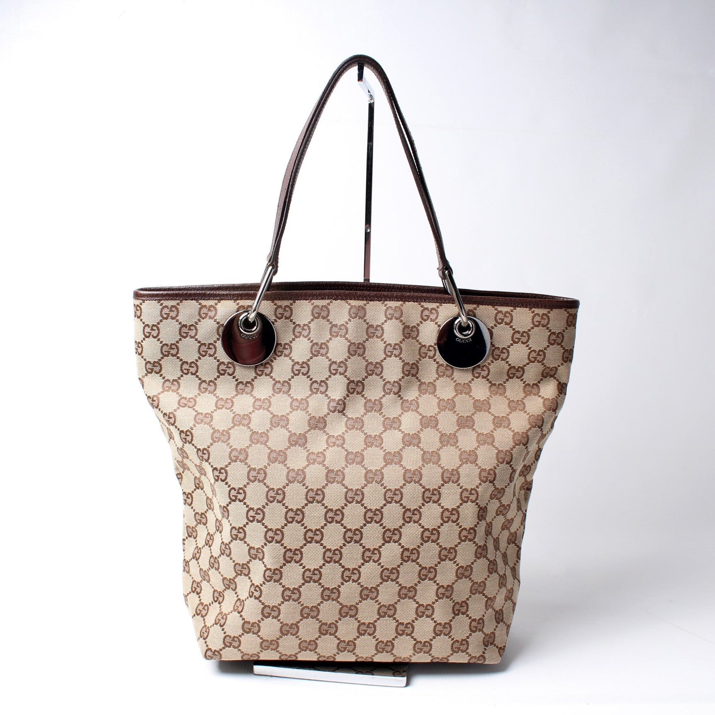 Gucci 120836 GG Canvas Tote Bag