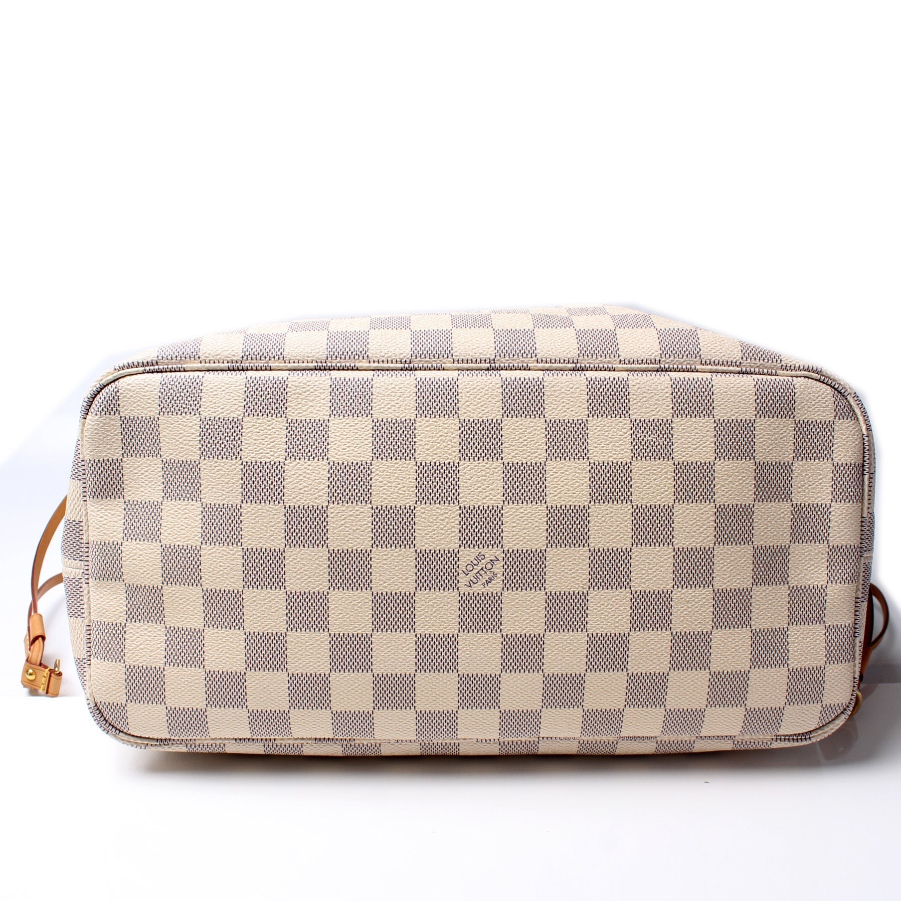 Louis Vuitton Neverfull MM W/ Pochette Damier Azur