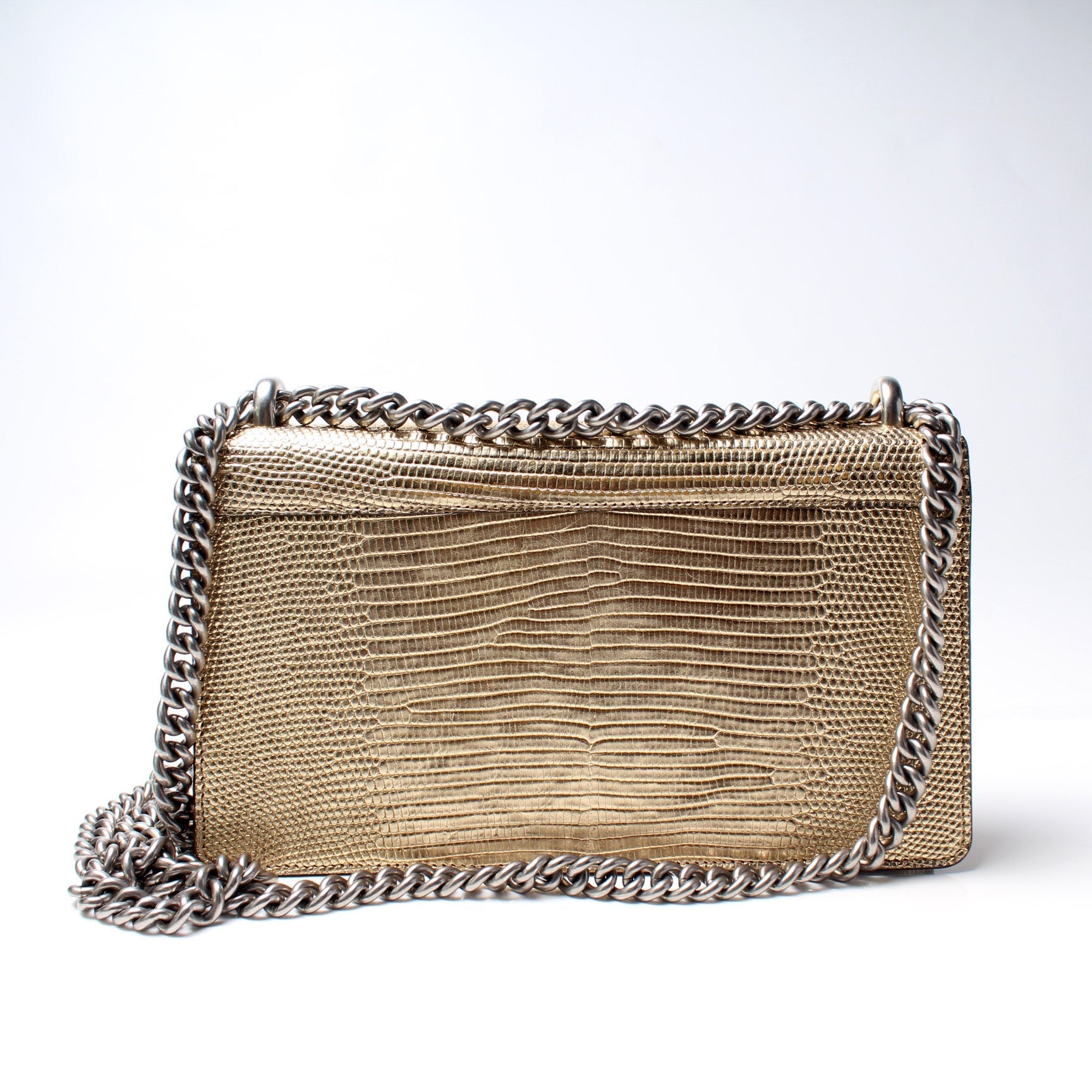 Gucci 499623 Dionysus Lizard Embossed Leather Bag