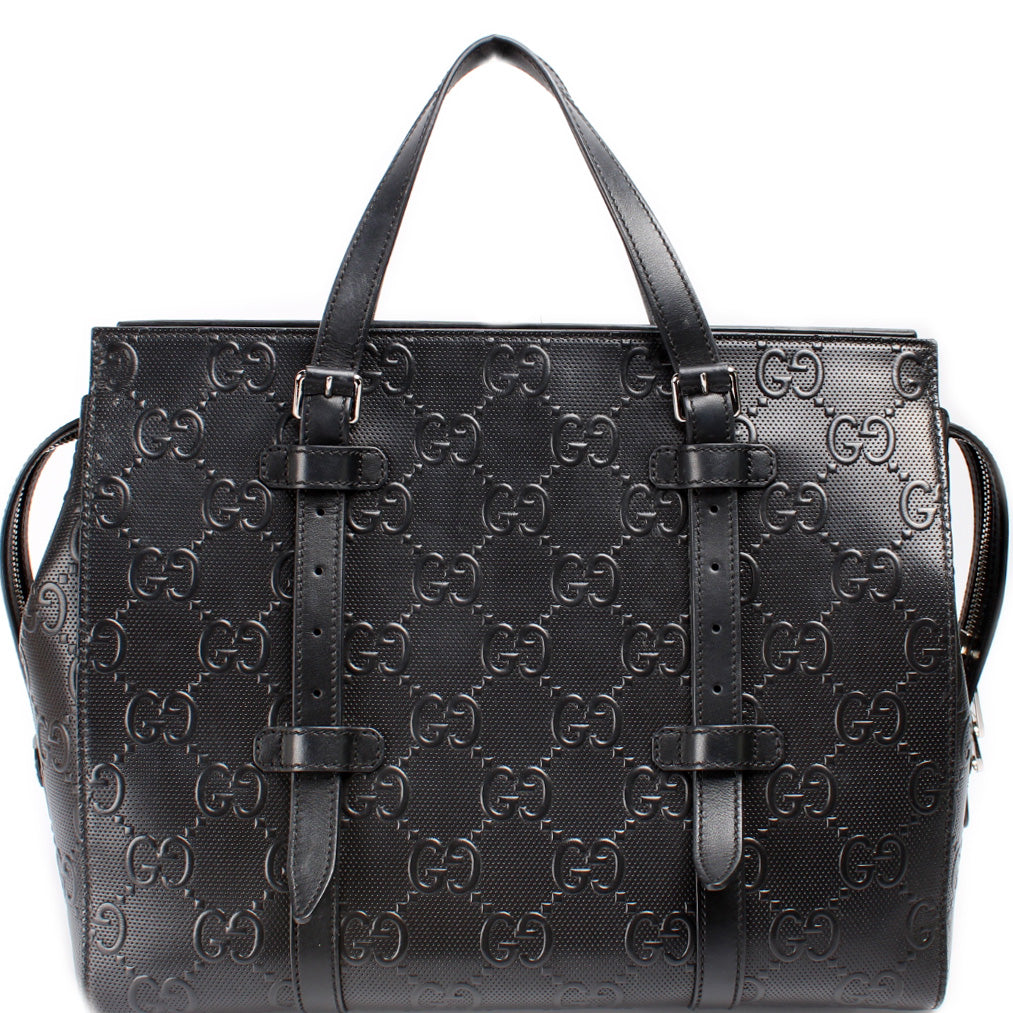 Gucci 625774 GG Debossed Tote Bag