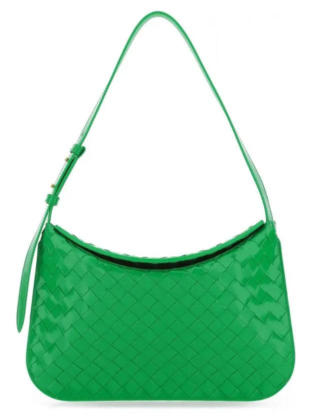 Luxury Bottega Veneta Intrecciato Flap Shoulder Bag Parakeet