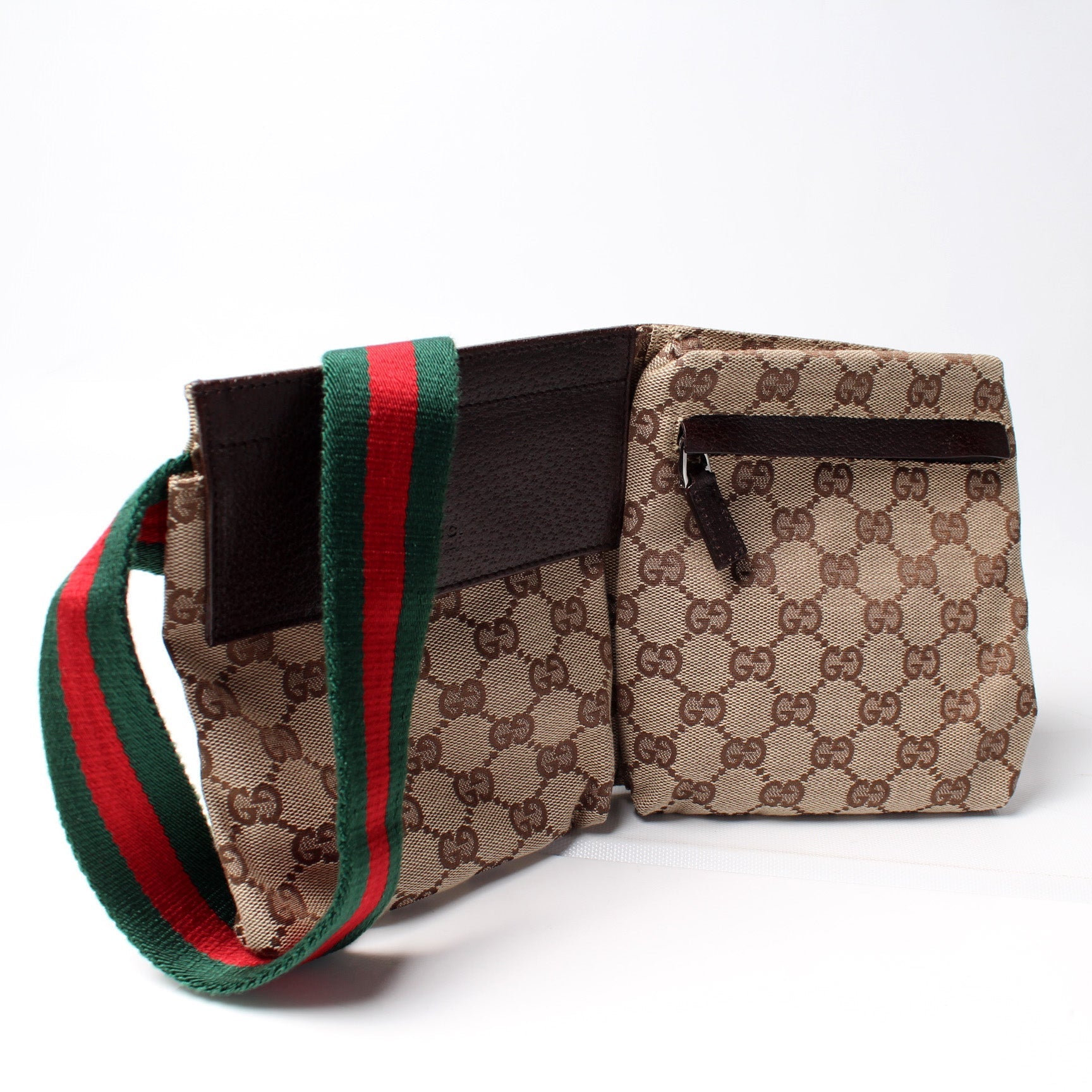 Gucci 28566 GG Canvas Waist Bag