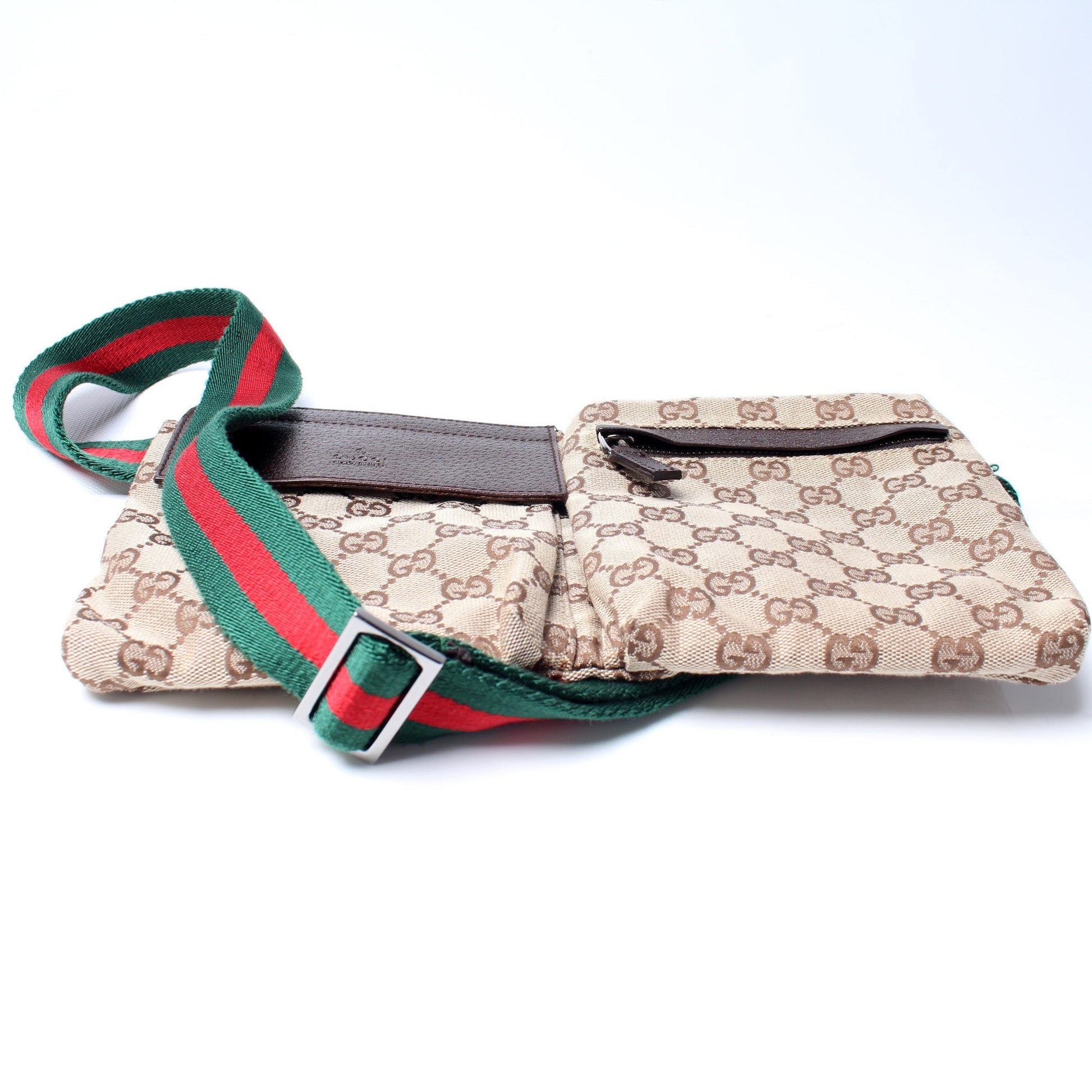 Gucci 28566 GG Canvas Waist Bag