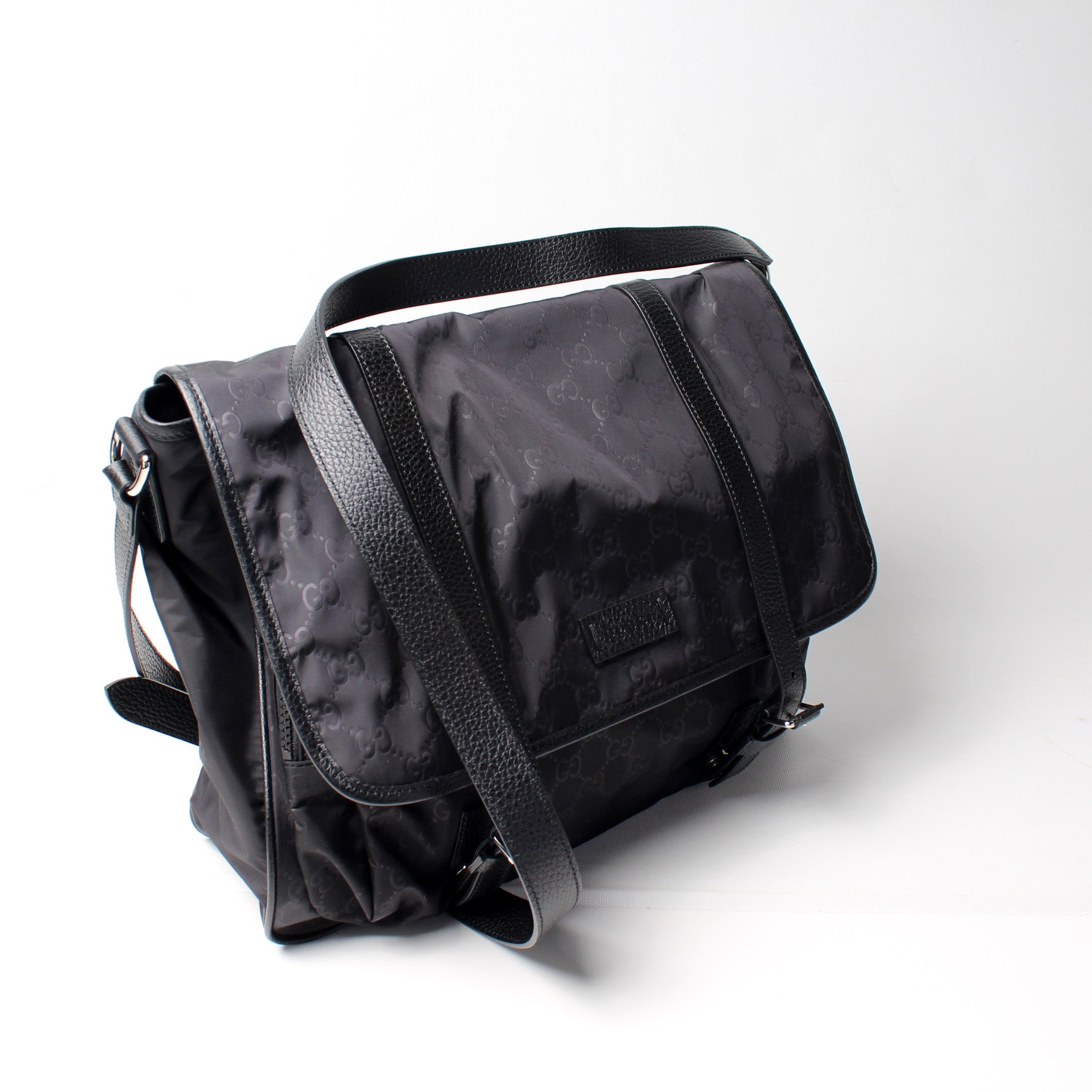Gucci 510334 GG Nylon Messenger Bag