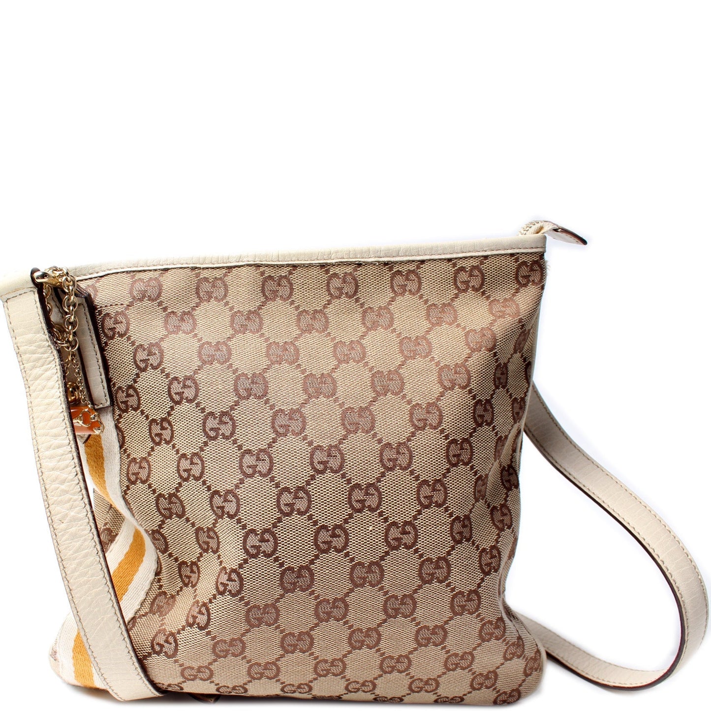 Gucci 114338 GG Canvas Sherry Messenger Bag