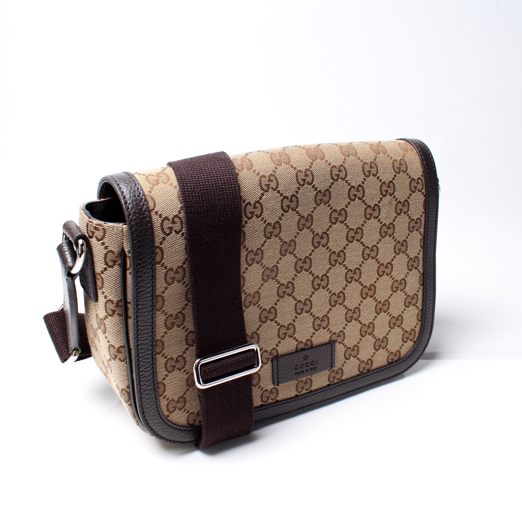 Gucci 449172 GG Canvas Messenger Bag