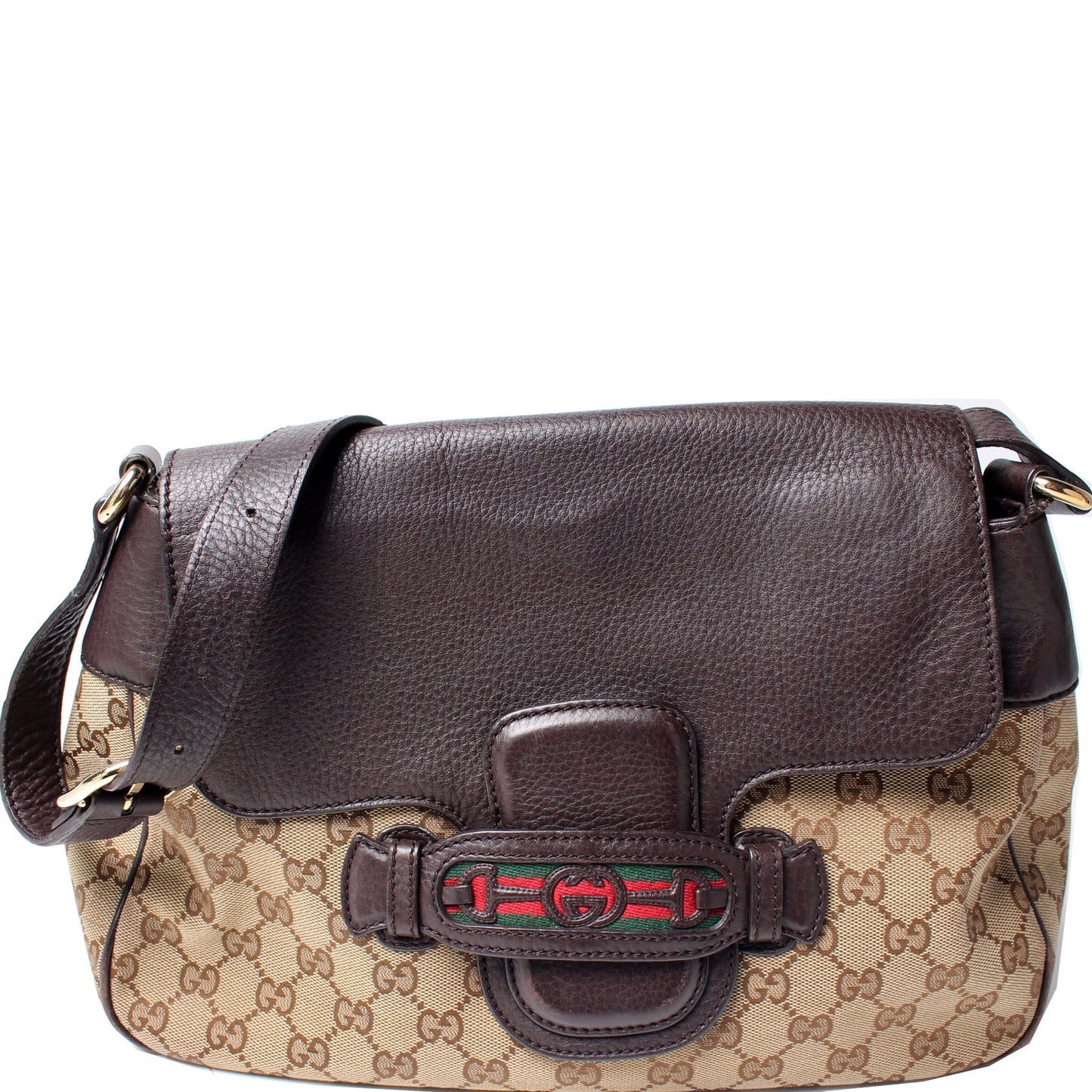 Gucci 296853 GG Canvas Shelly Bag