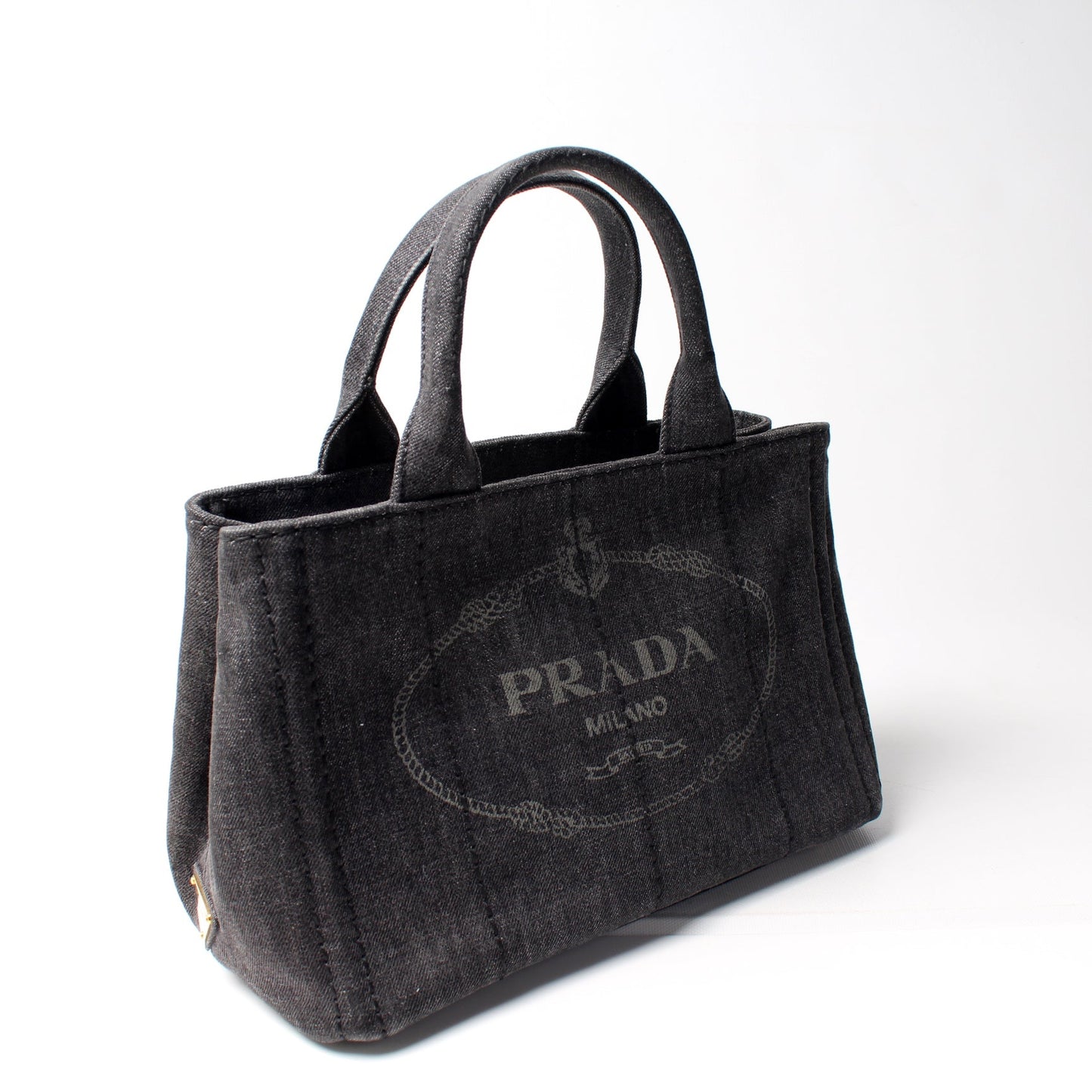 Prada Canapa Canvas Small Tote Bag - Style 3