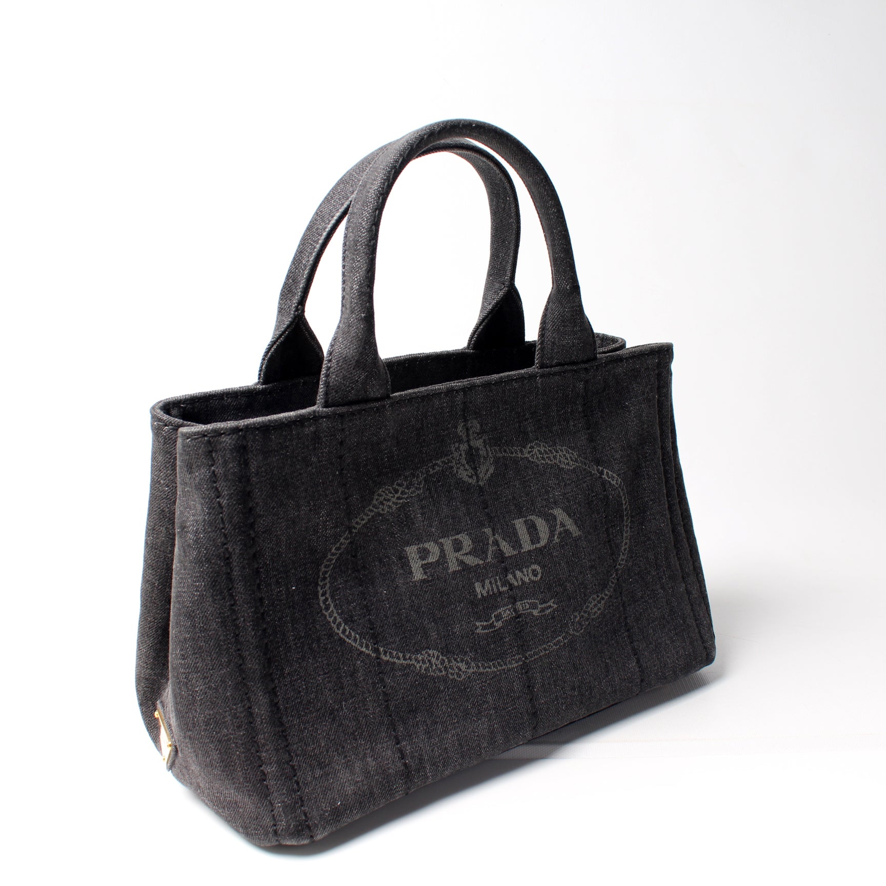 Prada Canapa Canvas Small Tote Bag - Style 3