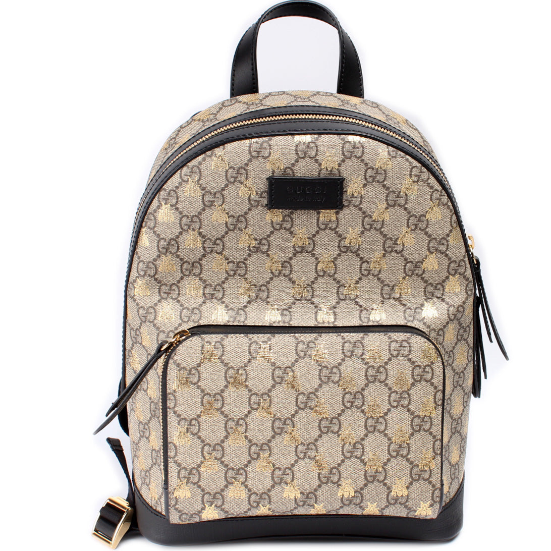 Gucci 427042 GG Supreme Bee Backpack Bag
