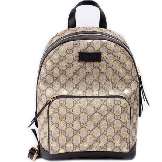 Gucci 427042 GG Supreme Bee Backpack Bag