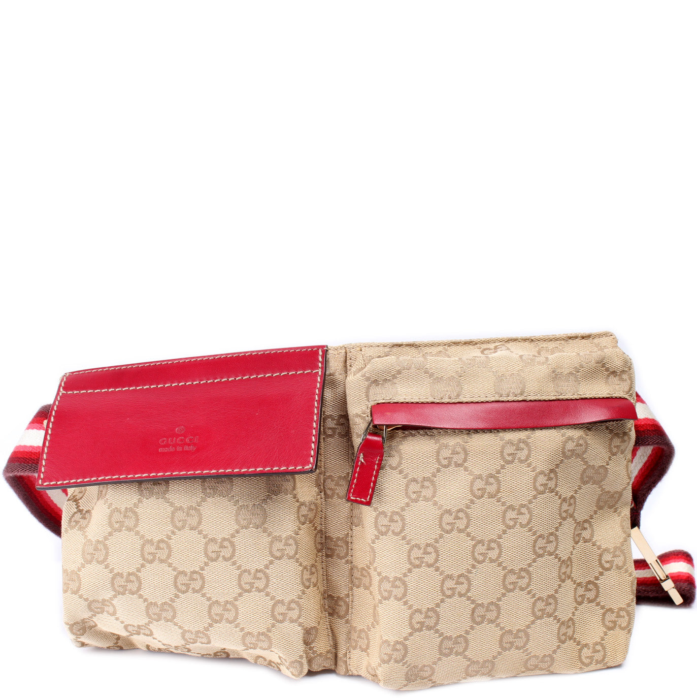 Gucci 28566 GG Canvas Waist Bag