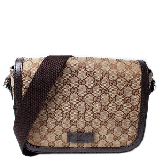 Gucci 449172 GG Canvas Messenger Bag