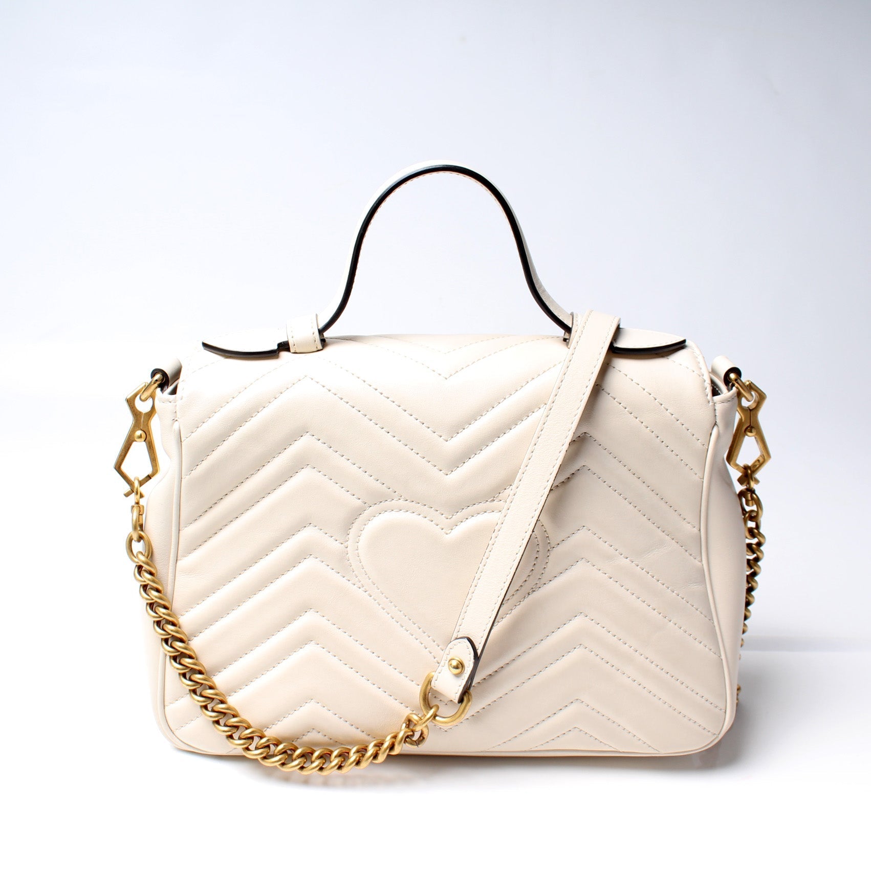 Gucci 498110 GG Marmont Small Top Handle Bag