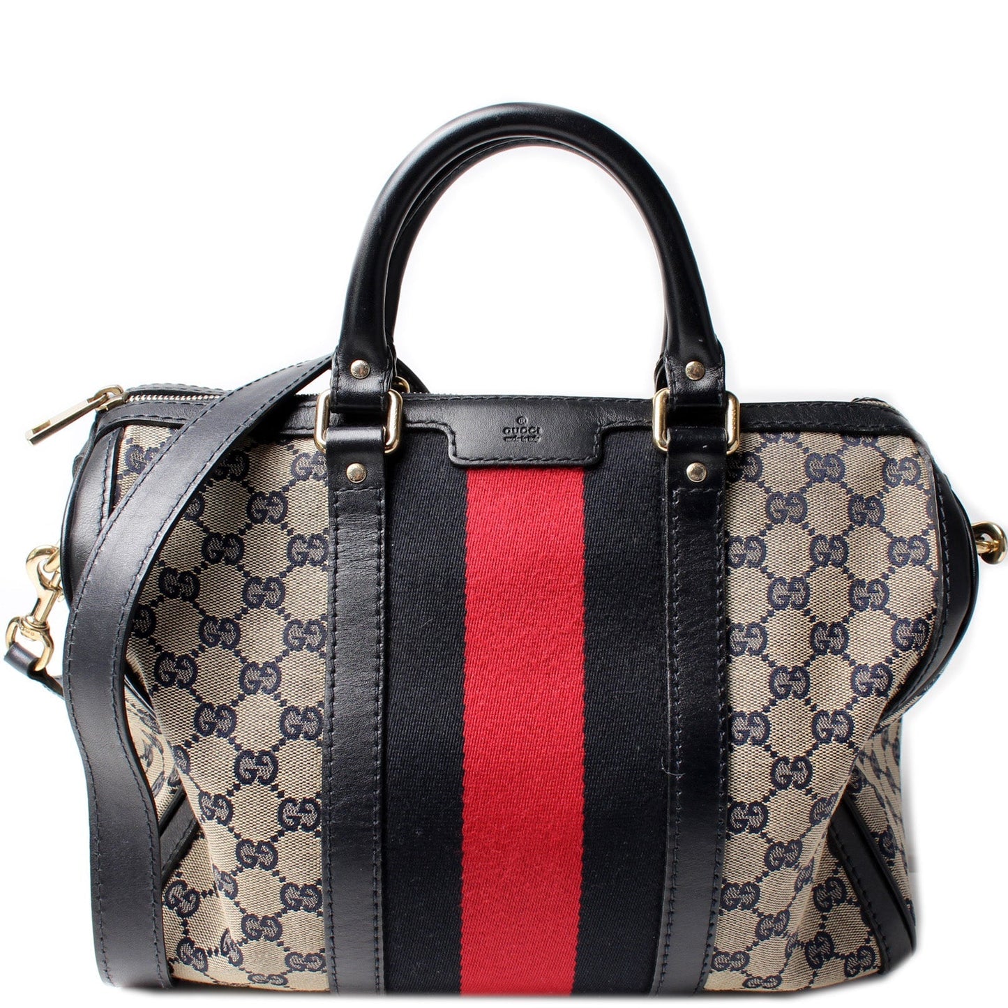 Gucci 247205 Boston GG Canvas Bag