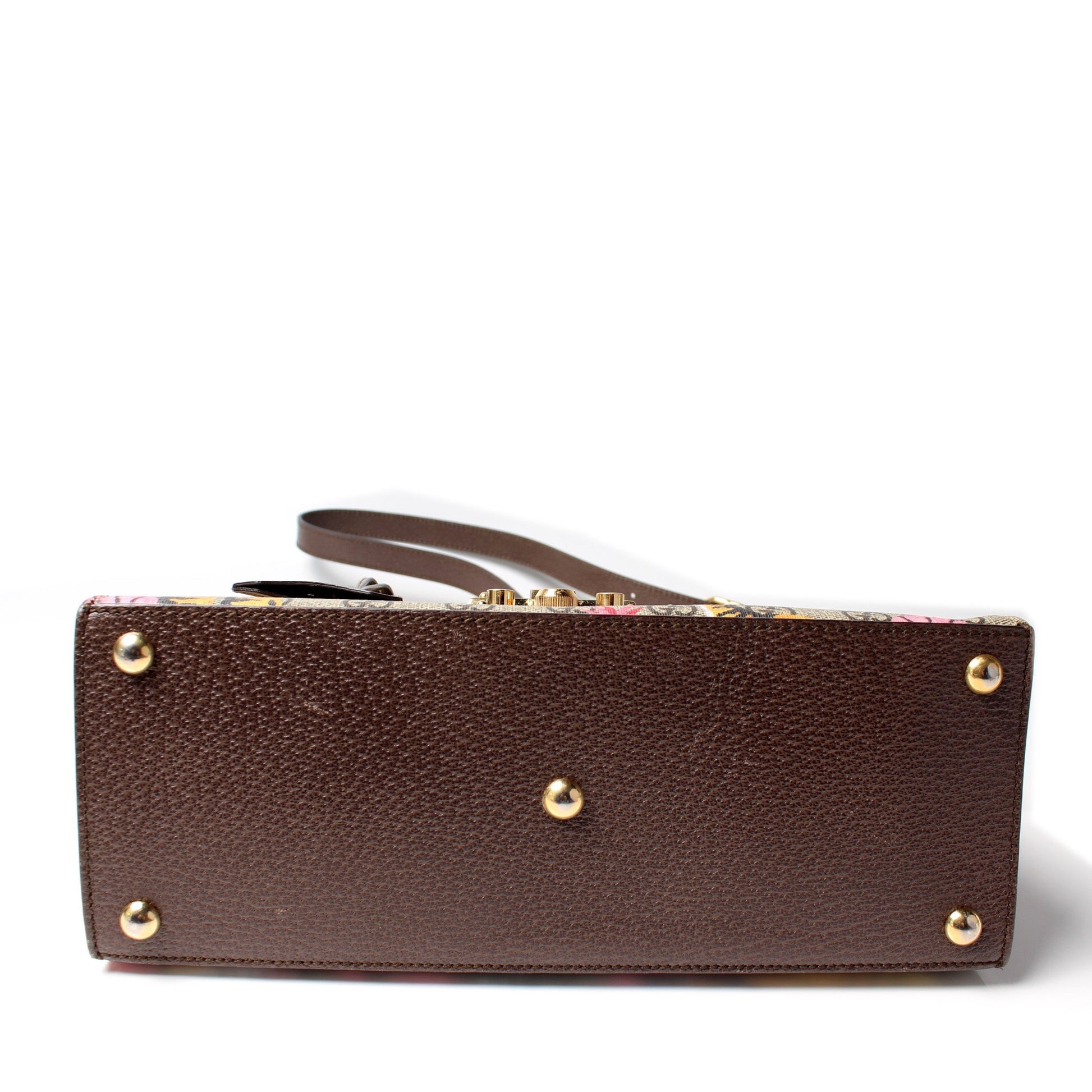 Gucci 453188 Padlock GG Supreme Top Handle Bengal Bag