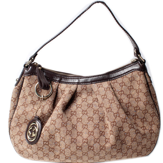 Gucci 232955 Sukey Canvas Hobo Medium Bag