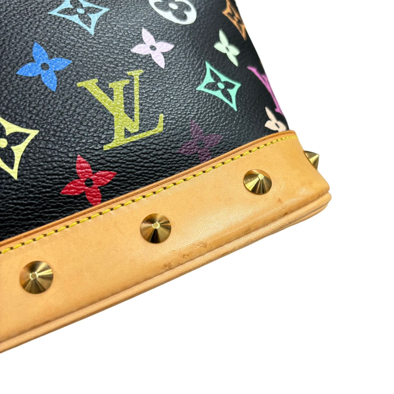 LOUIS VUITTON  Black Monogram Multicolor Alma