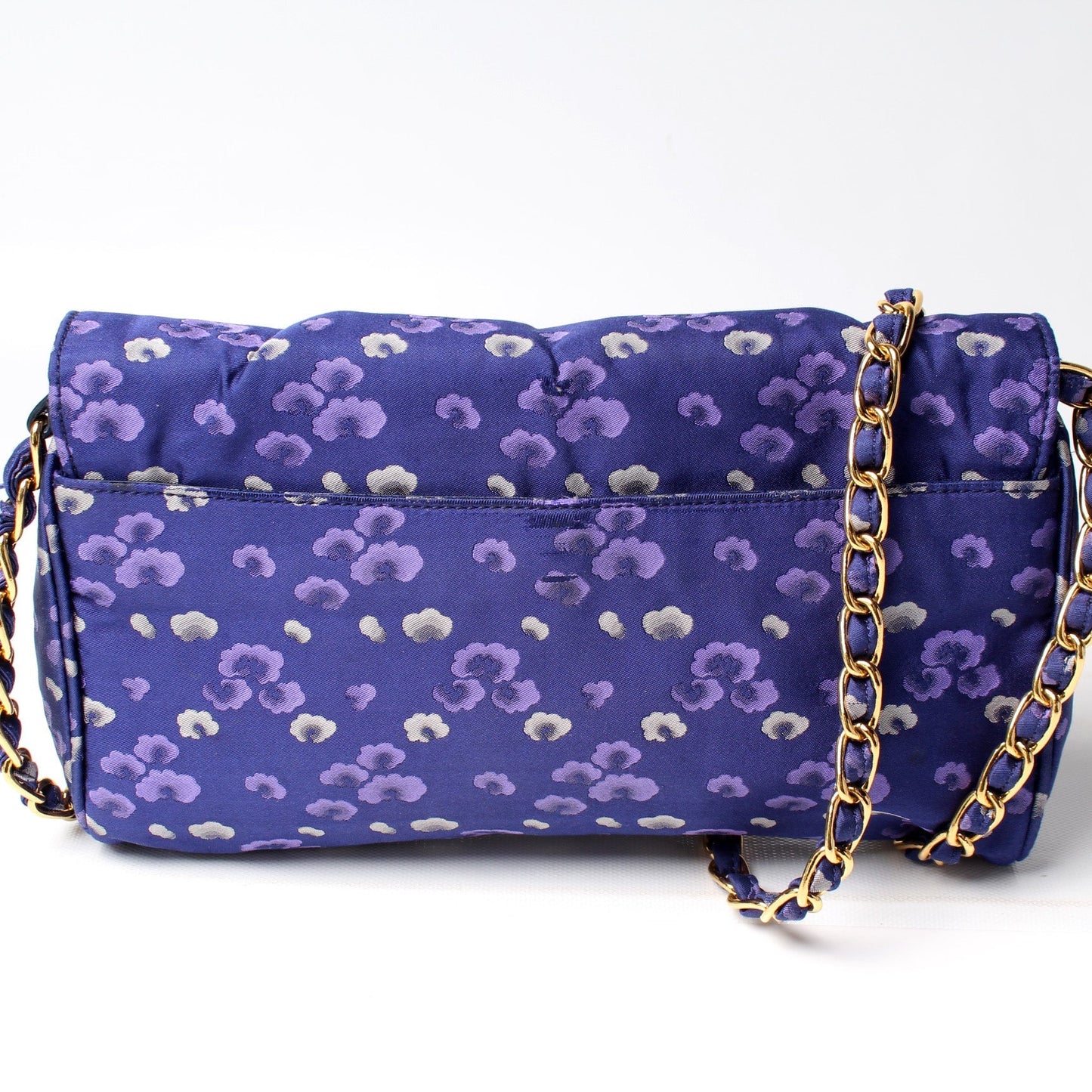 Prada Nylon Jacquard Crossbody Clutch Bag