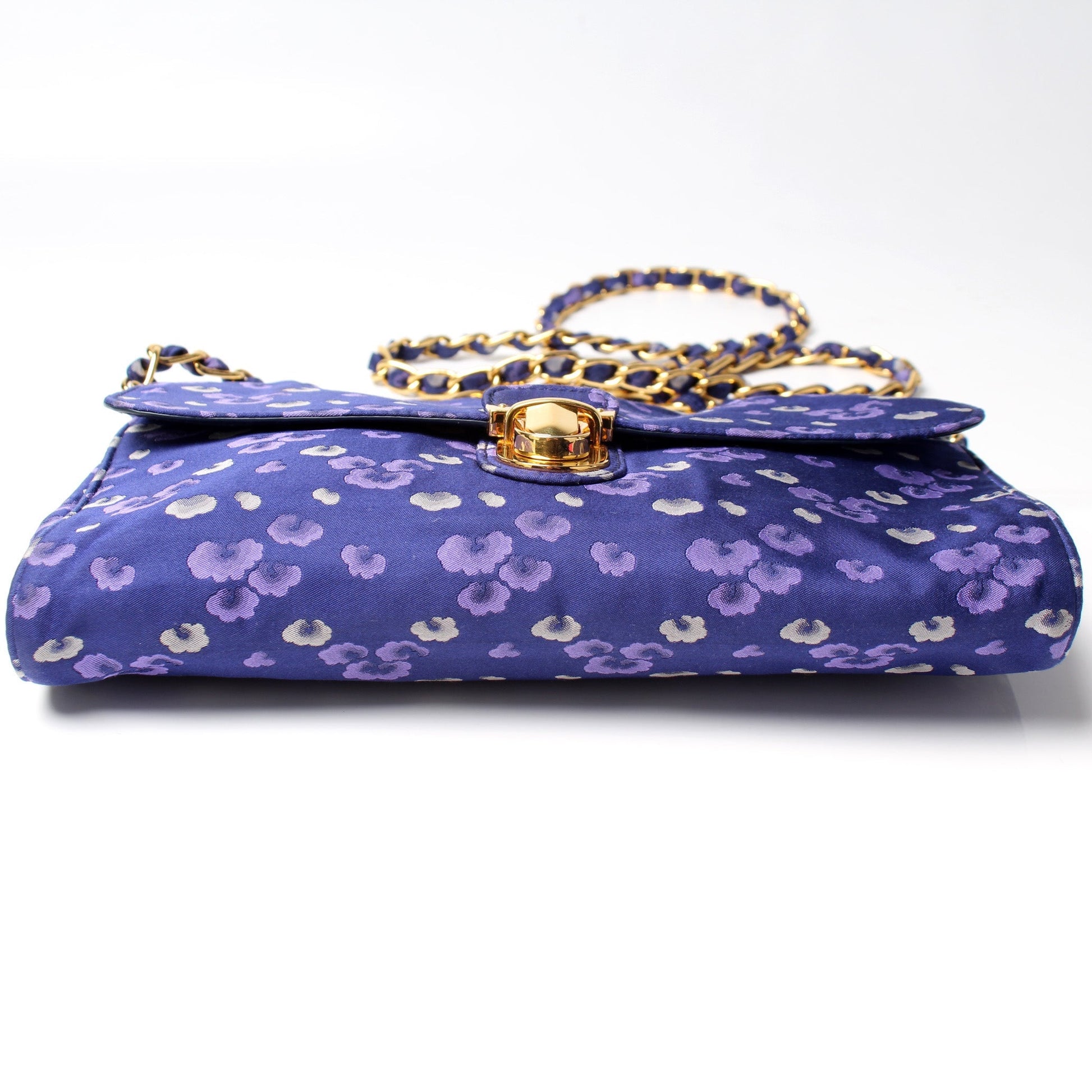 Prada Nylon Jacquard Crossbody Clutch Bag