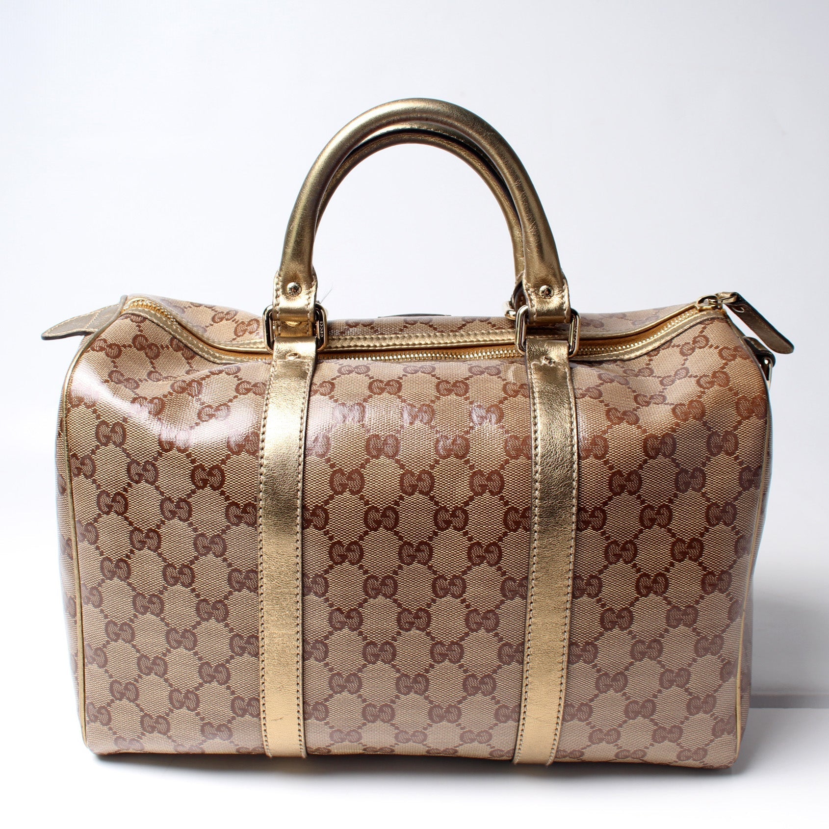 Gucci 193603 Joy Boston Crystal GG Bag
