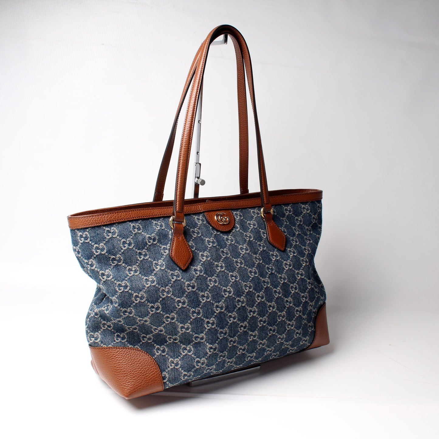 Gucci GG Denim Ophidia Tote Bag
