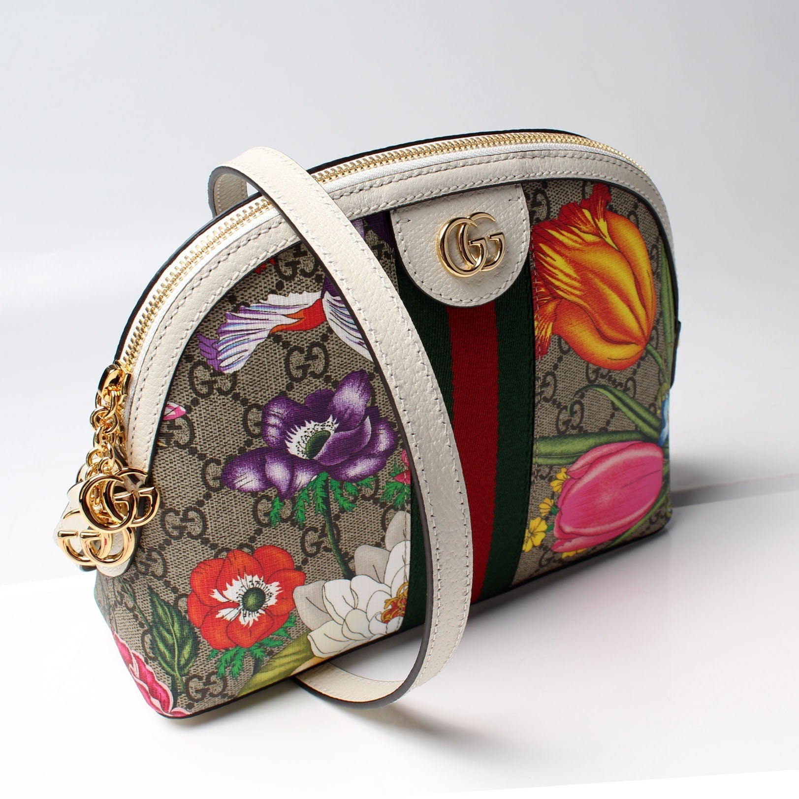 Gucci 499621 Ophidia GG Flora Small Crossbody Bag