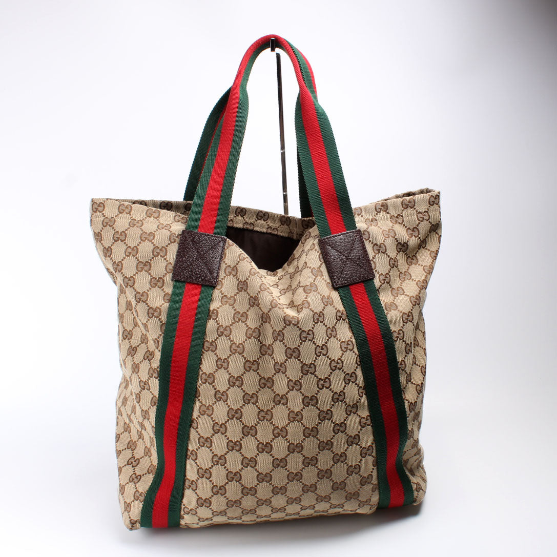 Gucci 189669 GG Canvas Tote Bag