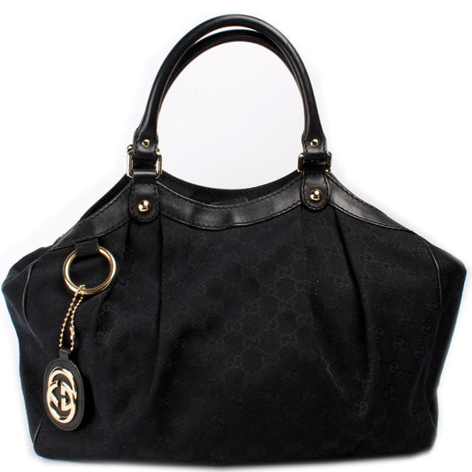 Gucci 211944 Sukey GG Canvas Medium Bag