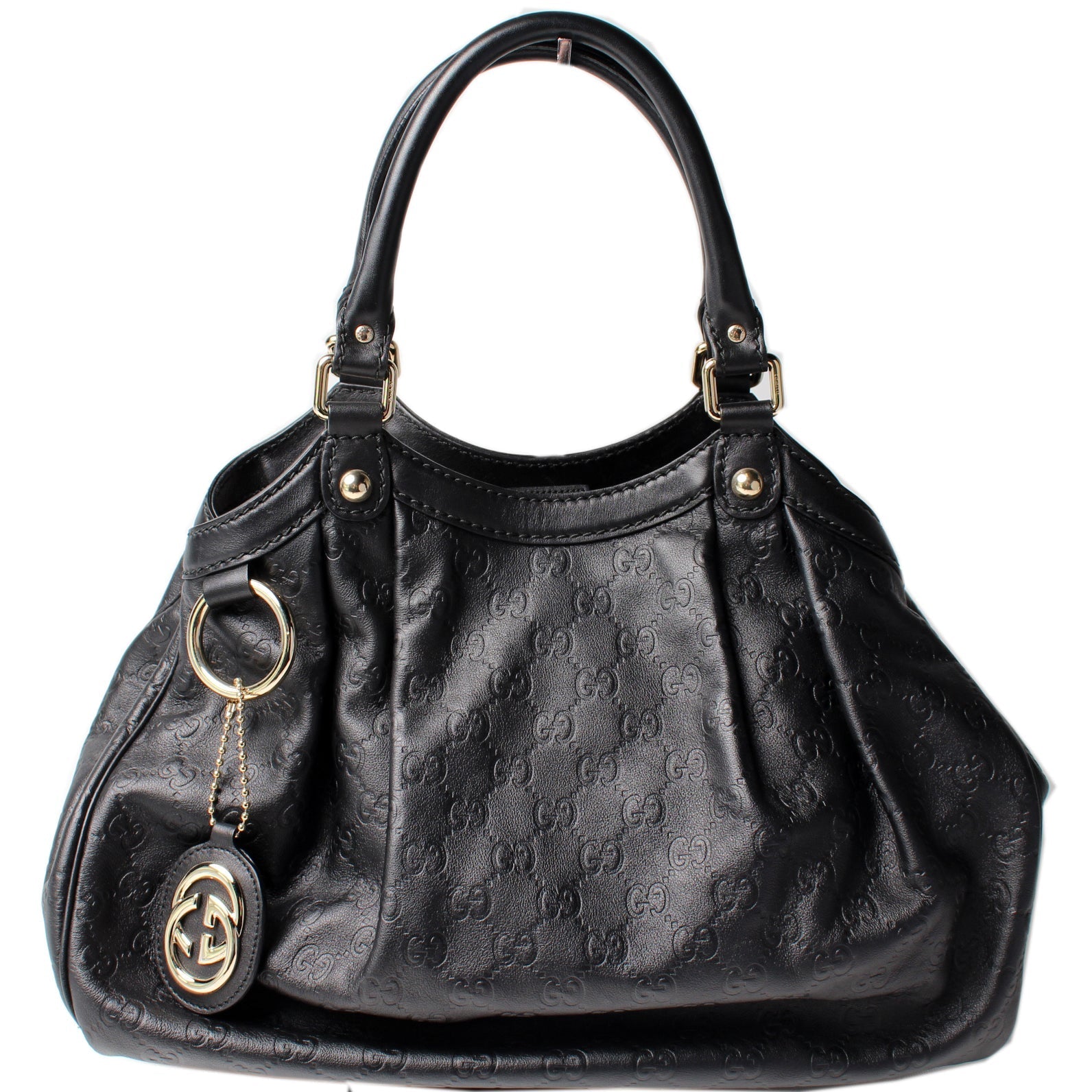 Gucci 211944 Sukey GG Leather Medium Bag