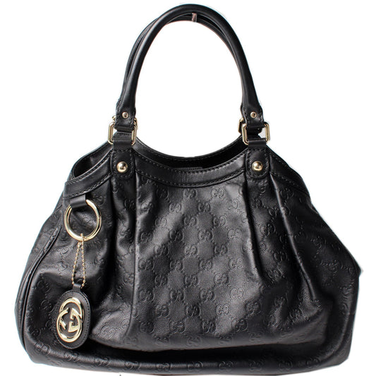 Gucci 211944 Sukey GG Leather Medium Bag