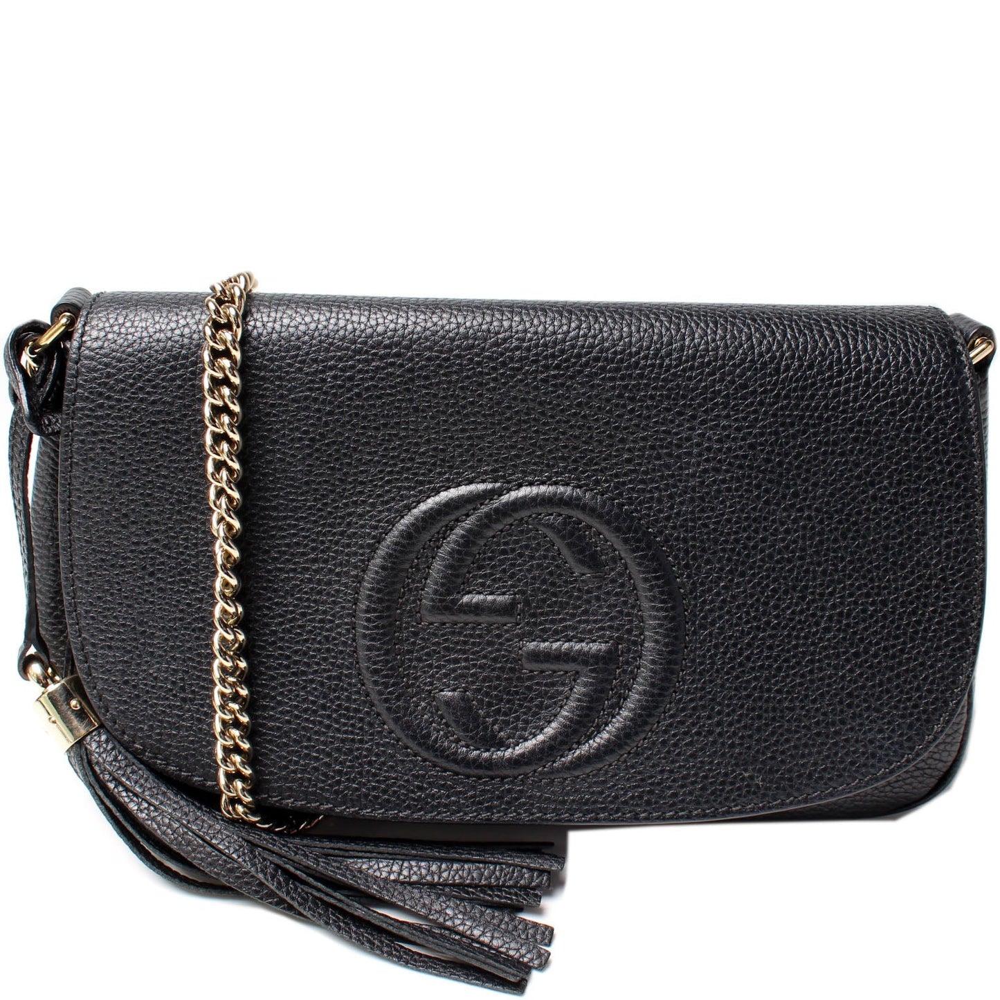 Gucci 536224 Soho Chain Tassel Flap Bag