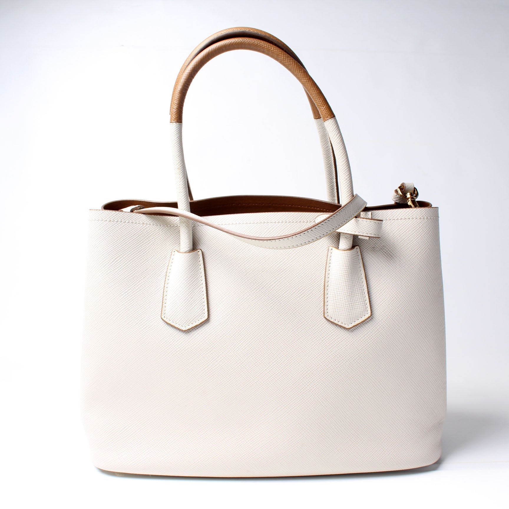 Prada Saffiano Cuir Double Medium Bag - Style 6