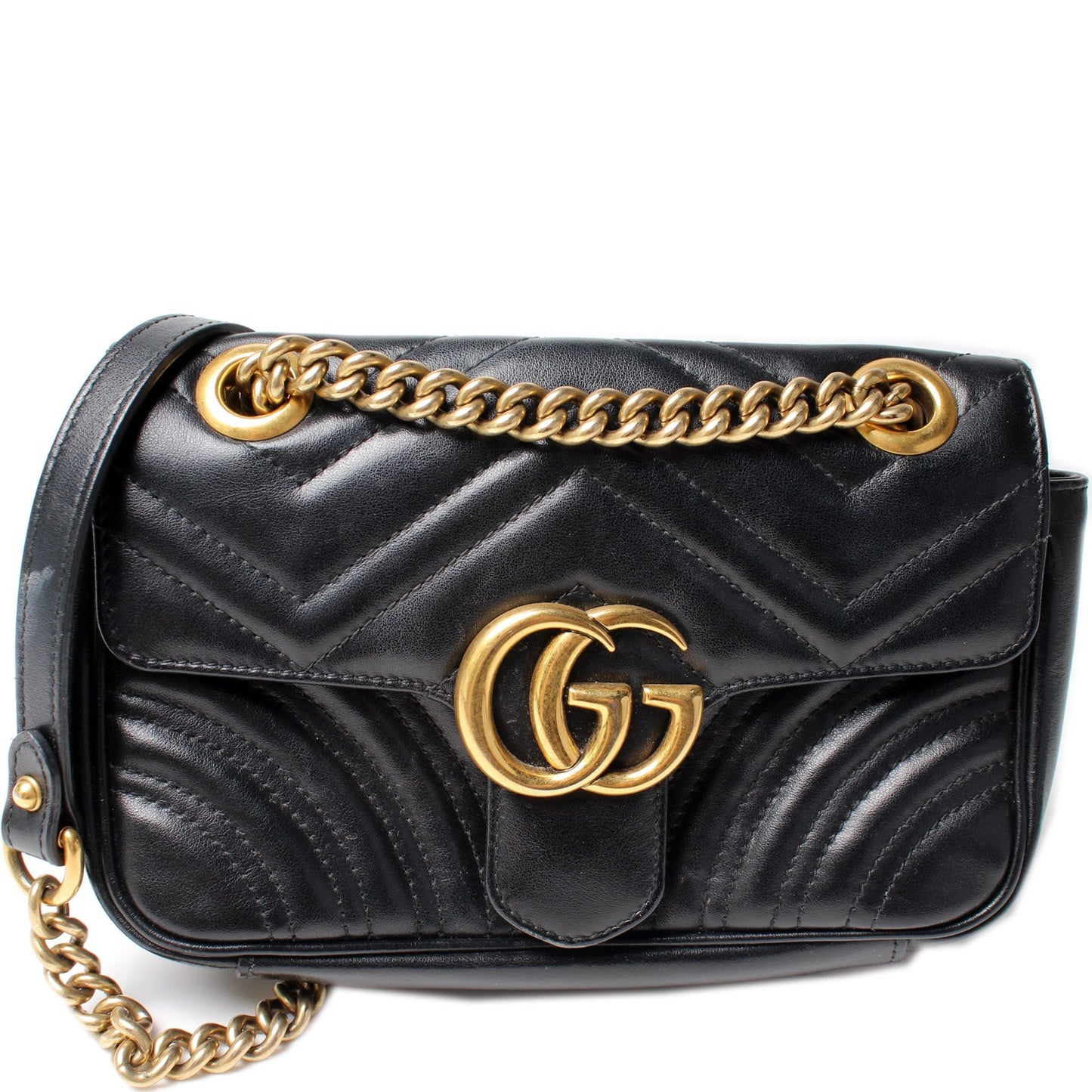 Gucci 446744 Marmont Shoulder Mini Flap Bag