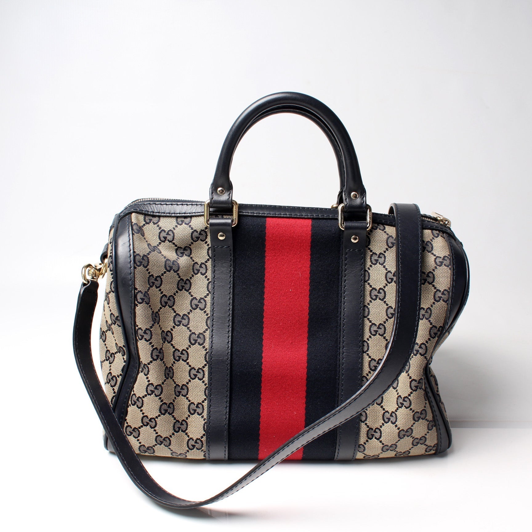 Gucci 247205 Boston Canvas Bag