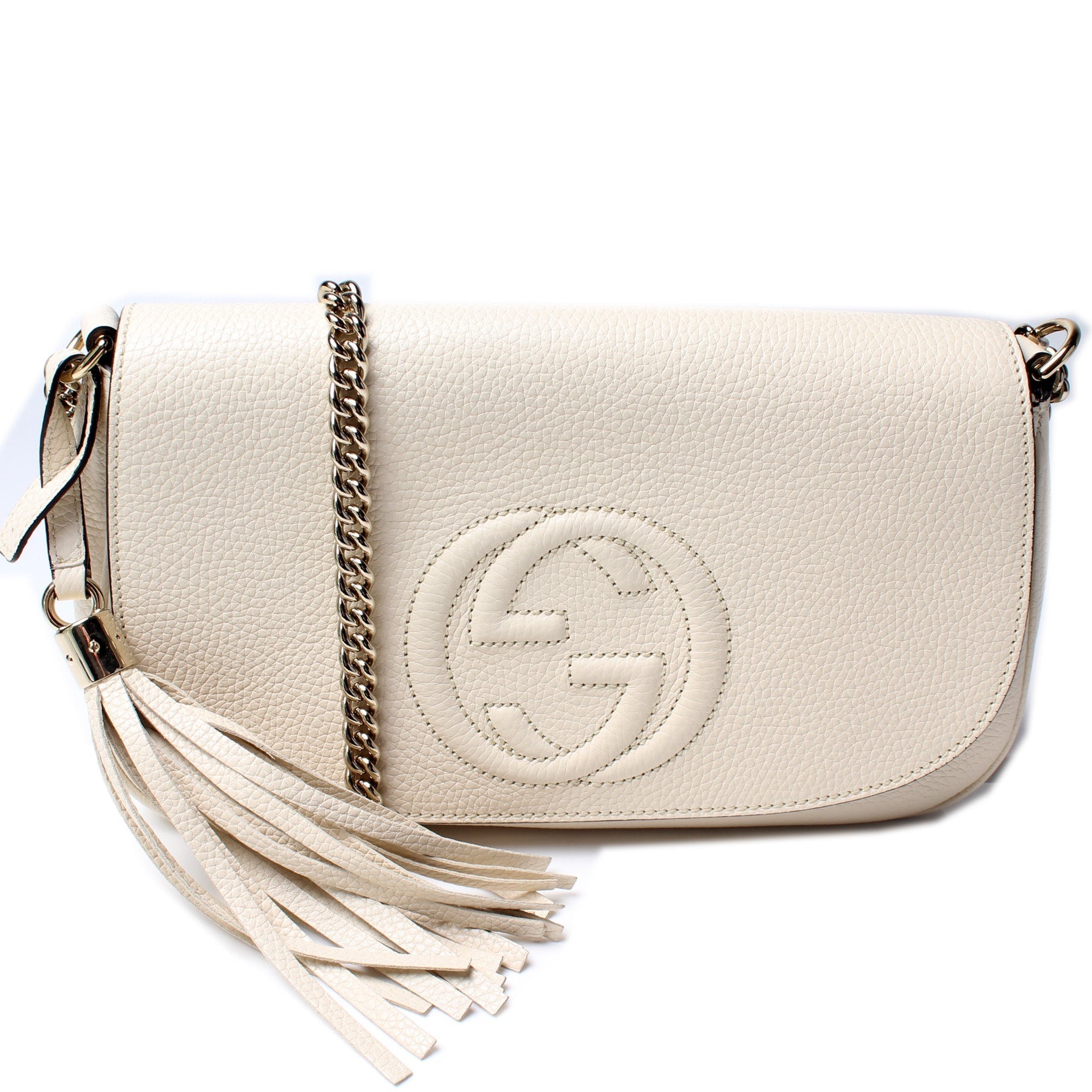 Gucci 536224 Soho Chain Tassel Flap Bag