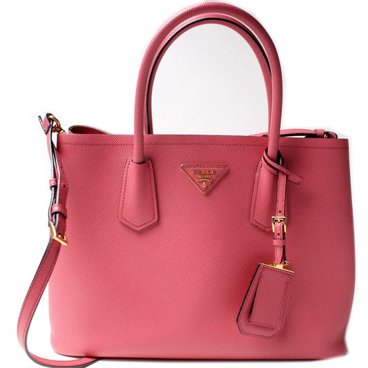 Prada Saffiano Cuir Double Medium Bag