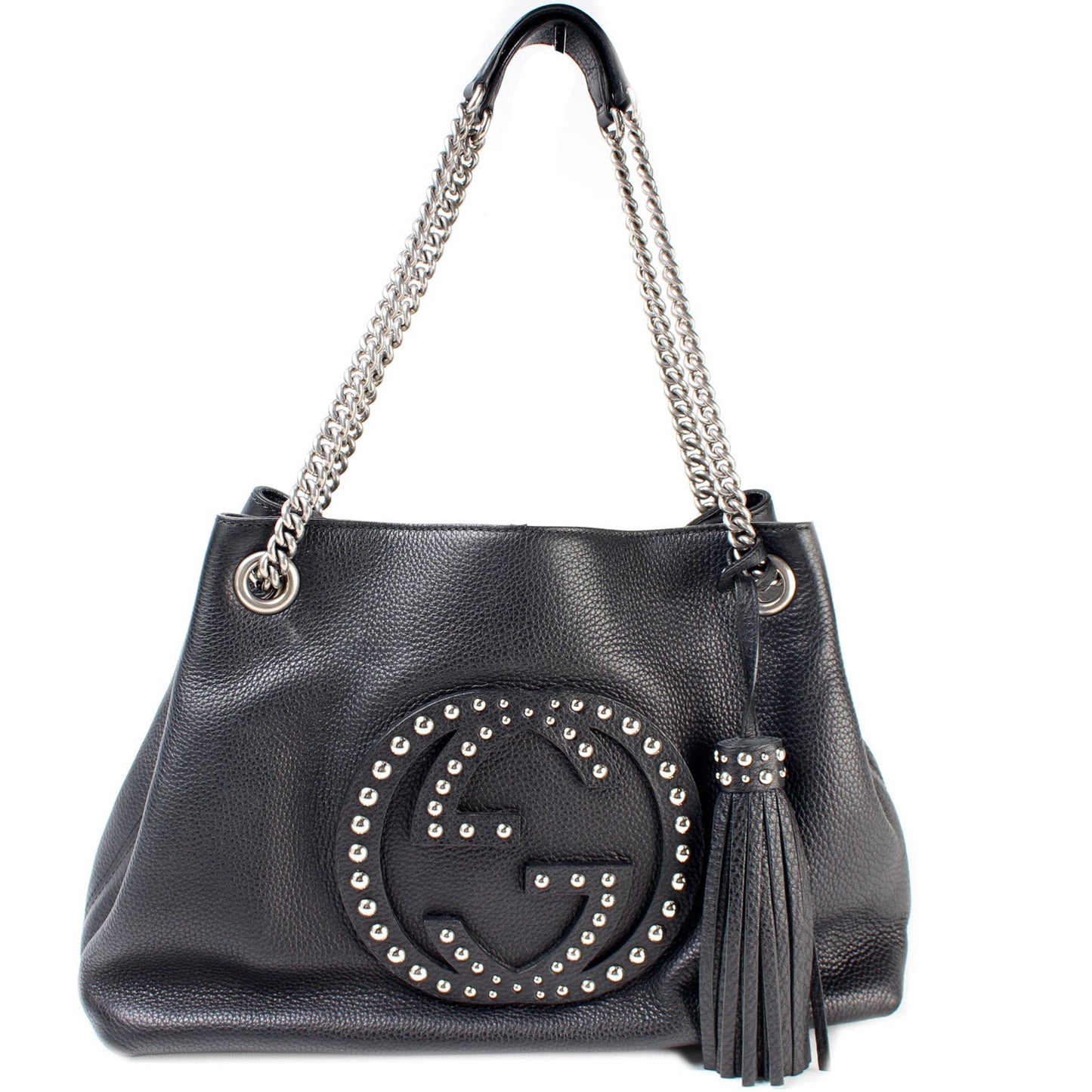 Gucci 308982 Soho Leather Shoulder Medium Studded Bag