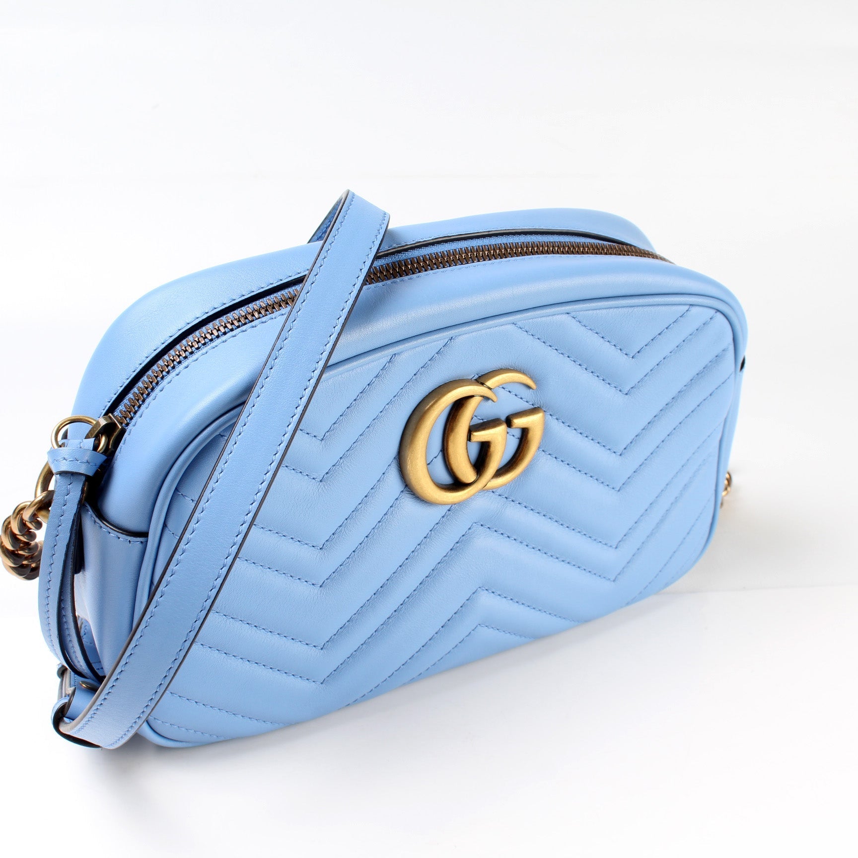 Gucci 447632 Marmont Small Leather Camera Bag