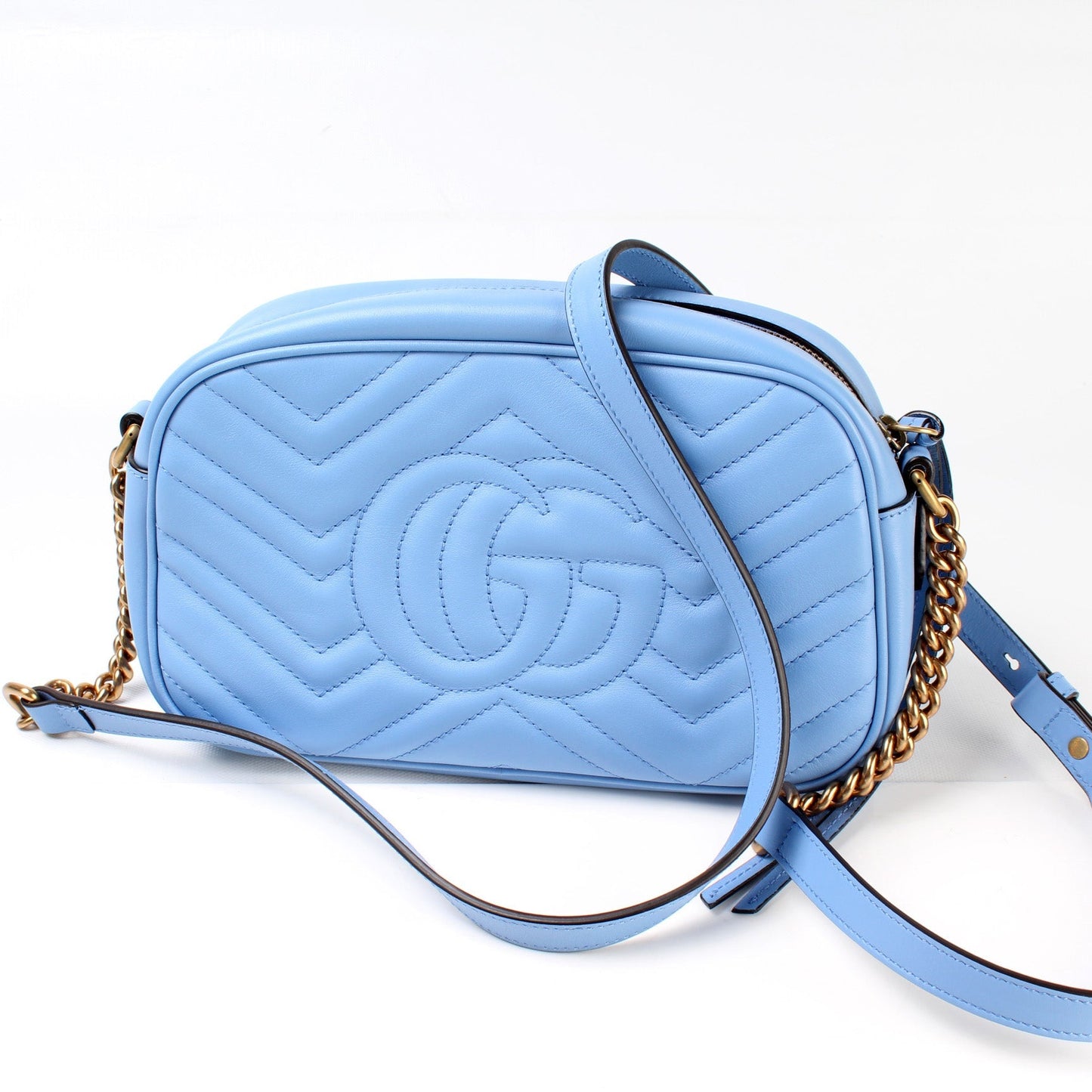 Gucci 447632 Marmont Small Leather Camera Bag