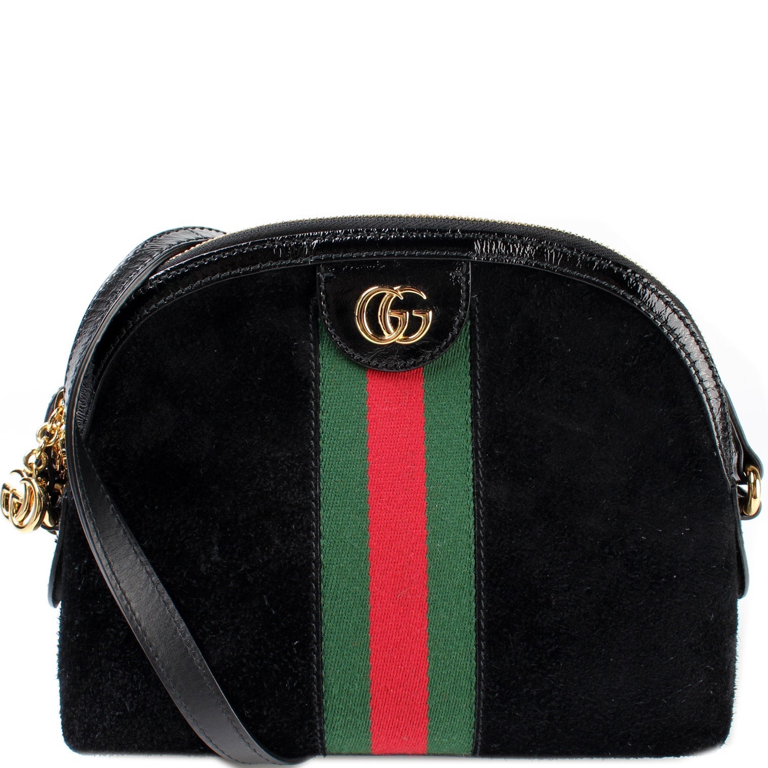 Gucci 499621 Ophidia GG Suede Small Crossbody Bag
