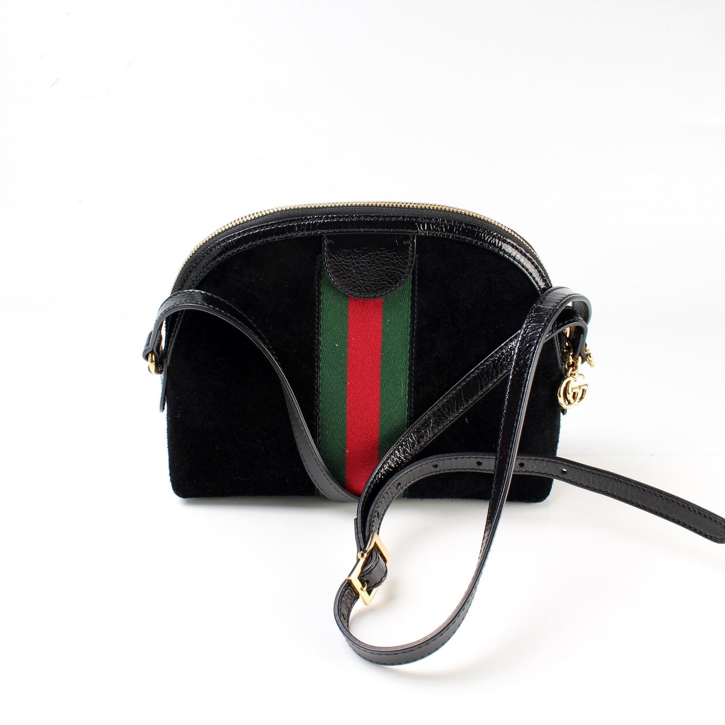 Gucci 499621 Ophidia GG Suede Small Crossbody Bag